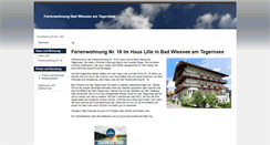 Desktop Screenshot of ferienwohnung-badwiessee.de